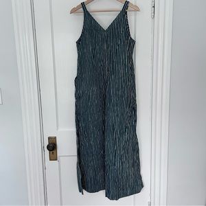 Uniqlo Marimekko Emerald and White Striped Romper | XS